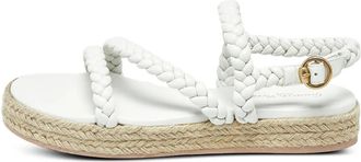 Gianvito Rossi Espadrilles con dettaglio intrecciato - Bianco