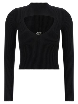 Diesel Black Knitted Logo Sweater