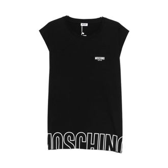 Moschino Logo T-Shirt - Heren - Tops - Zwart - Maat: 2XL Katoen