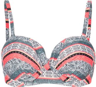 Protest Bade-Shirt PROTEST Bikini Top MM BIBI 20 CCUP, Damen, Gr. M, EURO, bunt (eternity), Obermaterial: 85% Polyester PES. 15% Elasthan EL., Bikini-Oberteil