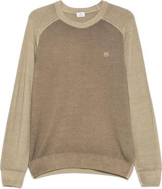 Etro Pullover Bicolore In Lana Di Medio Peso-Uomo