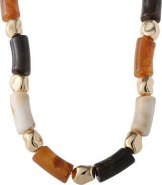 Jessica Simpson Womens Thick Beaded Necklace, 18 Inch + 2 Inch Extender, Gold-Tone Plated Fashion Jewelry at Nordstrom