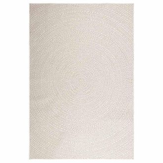 Berkfield Home Rug ZIZUR Cream 160x230 cm Jute Look Indoor & Outdoor | Size: Medium