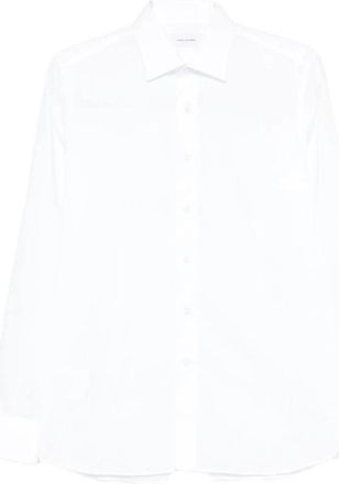 Tagliatore Cardi Buttoned Shirt - Heren - Zakelijke Overhemden - Wit - L - Katoen - Overhemden