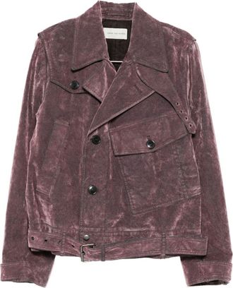 Dries Van Noten Lilac Purple Corduroy Jacket