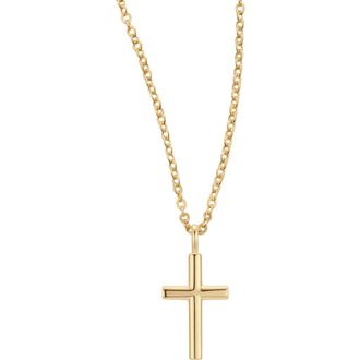 Made by Mary Full Cross Necklace in Gold Vermeil at Nordstrom