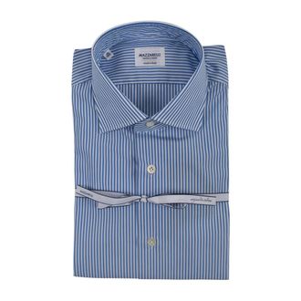 Mazzarelli Camicia a righe sottili - - Shirts - Uomo - Blu - M