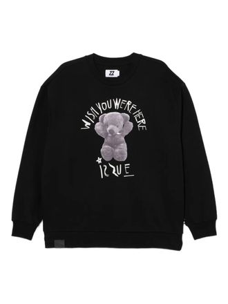 Izzue graphic-print cotton sweatshirt - men - Polyester/Cotton - M - Black
