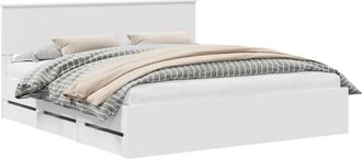 vidaXL Estructura De Cama Con Caj&oacute;n 180 X 200 Cm Madera Ingenieril Vidaxl