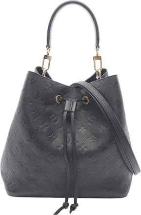 Louis Vuitton 2021-2025 Monogram Empreinte Neonoe MM bucket bag - Nero