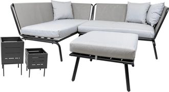 Global Interiors Design Gartenlounge Maudi - Anthrazit