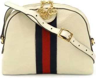 Gucci Pre-owned Cross Body Bags, female, Beige, Size: ONE SIZE Pre-owned Leather shoulder-bags