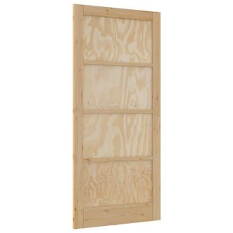 vidaXL Puerta Interior 93 X 202 Cm Madera Contrachapada Natural Vidaxl