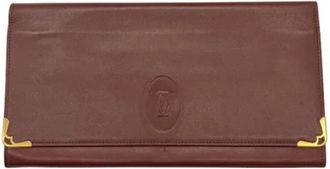 Cartier Pre-owned Leather clutches - unisex - Vintage Clutch - Rood - ONE Size - Leer - Vintage
