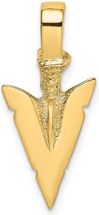 Diamond2Deal 10k Yellow Gold 3-D Arrowhead Charm