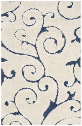 Safavieh Alfombra de polipropileno beige/azul, 99 x 160 cm