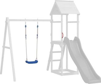 vidaXL Vidaxl - Columpios Con Cuerdas 2 Unidades Polietileno Azul 37x15 Cm