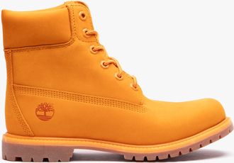 Timberland 6 INCH PREMIUM Womens Boots Dark Cheddar - Orange - Size UK 4