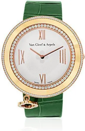 Van Cleef & Arpels Pre-owned Van Cleef & Arpels Charms Quartz Diamond White Dial Ladies Watch 2572115