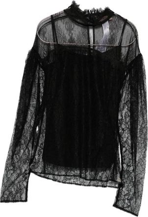 Twinset Elegante Nero Shirt Aw 25 - Dames - Blouses - Zwart - XL - Overhemden