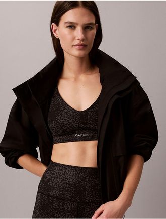 Calvin Klein Calvin Klein Womens Soft Sport Medium Impact Sports Bra - Black - XS