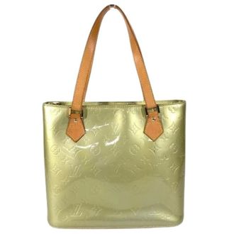 Louis Vuitton Pre-owned Tote Bags, female, Green, Size: ONE SIZE Pre-owned Monogram Vernis Shoulder Bag