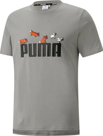 Puma X Minecraft Graphic Tee Grey 534374-76