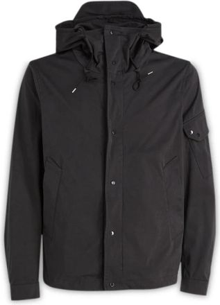 Ten c Hooded Jacket - Heren - Zomerjassen - Zwart - M - Katoen - Jassen