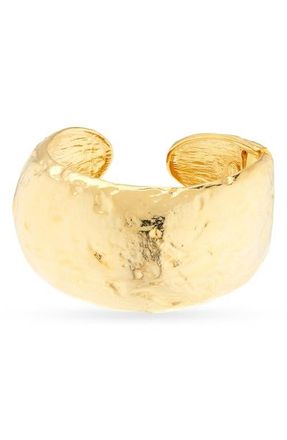 Kenneth Jay Lane Domed Cuff Bracelet in Gold at Nordstrom