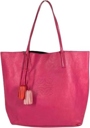 Loewe Pre-owned Shoulder Tote Bag - Dames - Vintage Shopper - Roze - ONE Size - Leer - Vintage