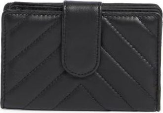 Mundi Quilted Card Holder in Black at Nordstrom Rack