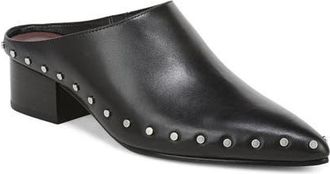 Vince August Studded Leather Mule in Black at Nordstrom, Size 6.5