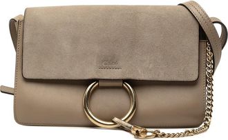 Chlo&eacute; Pre-owned Chloe Small Suede and Calfskin Faye Crossbody Ladies 4HDMTU70RAIWJXO5