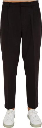 Emporio Armani Broeken, Heren, Zwart, L, Polyester, Zwarte broek voor mannen