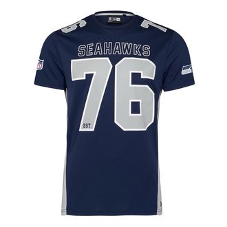 New Era Seattle Seahawks NFL Established Number Mesh Tee Blue T-Shirt