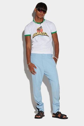 Dsquared2 MenS Sky Blue Tailored Trousers, Size 32
