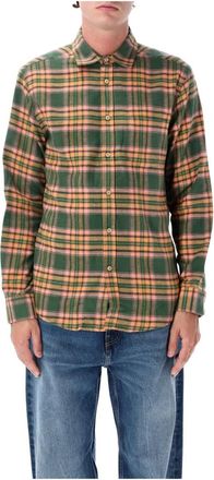 Portuguese Flannel Olivara Shirt - Heren - Casual Overhemden - Veelkleurig - M - Katoen - Overhemden