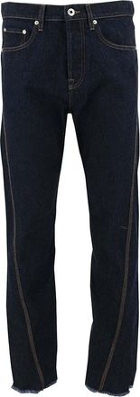 Lanvin Navy Blue Mid Rise Jeans