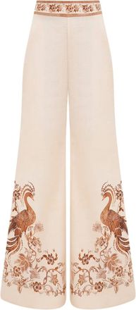 Zimmermann Pantaloni con ricamo - Toni neutri