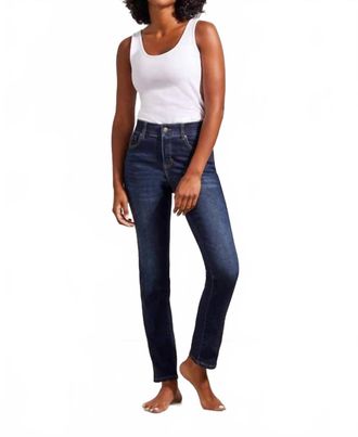 Tribal Sophia Curvy Straight Jeans In Deep Ocean
