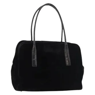 Prada Pre-owned Handbags, female, Black, Size: ONE SIZE Pre-owned Vintage Hand Bag