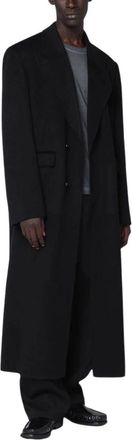 S&eacute;fr Tetsu Coat - Heren - Mantel - Zwart - L - Wol - Jassen