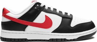 Nike Mens Dunk Low Sneakers In Red Swoosh Panda