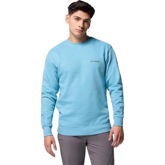 Columbia Hart Mountain II Sweatshirt Mens Blue Cotton Crew Neck JAX1981