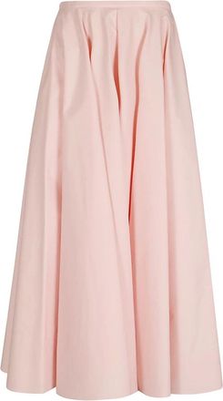 Givenchy Rokken, Dames, Roze, S, Katoen, Rok met trekkoord en plooien