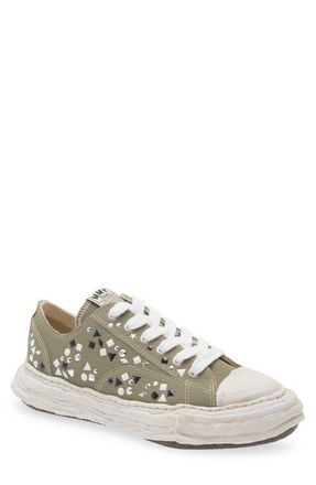 Miharayasuhiro Peterson Stud Sneaker in Green at Nordstrom, Size 14Us