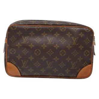 Louis Vuitton Pre-owned Tela clutches - - Pre-owned - Donna - Marrone - ONE SIZE