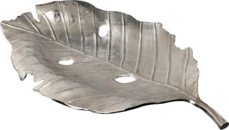 Gasper Schale Blatt Giant Silber H: 10 cm