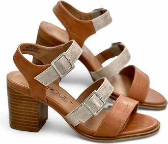 Corkys Womens Banter Block Heel Sandal In Cognac