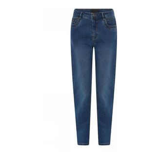 C.Ro Denim Blue Broek met Ritsdetail - Dames - Jeans - Blauw - Maat: 3XL Denim